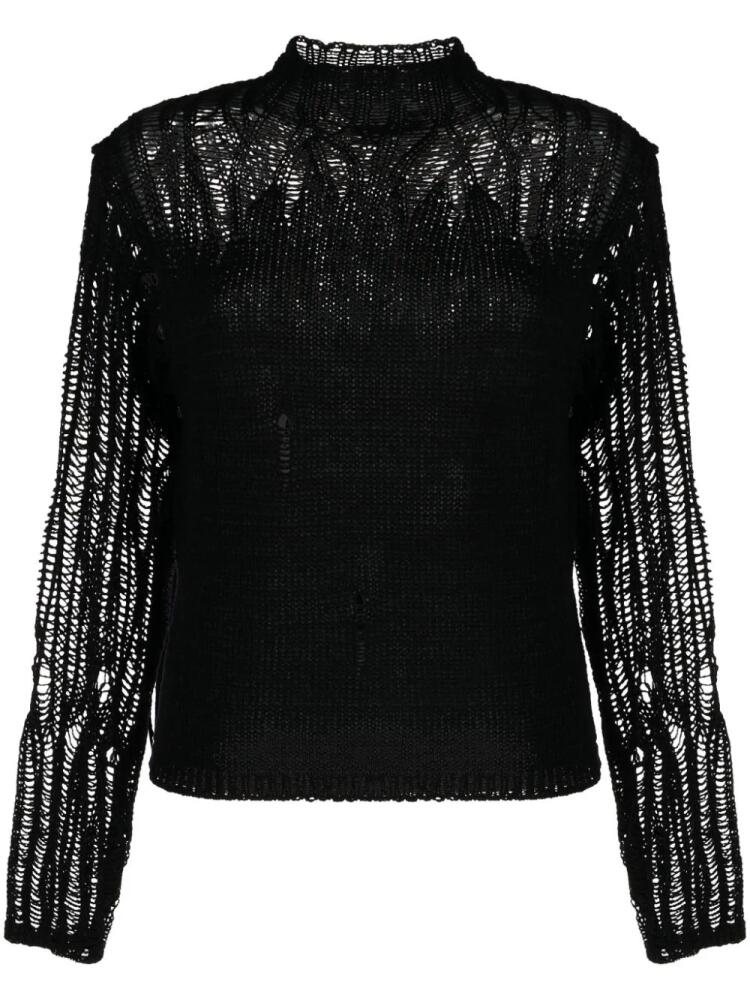 Chloé mock-neck gradient-effect jumper - Black Cover