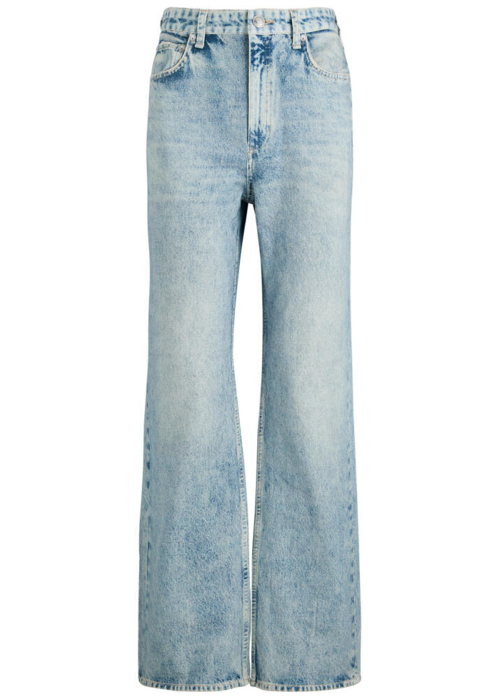 Rag & Bone Miramar Shea Straight-leg Chambray Trousers - Light Blue Cover