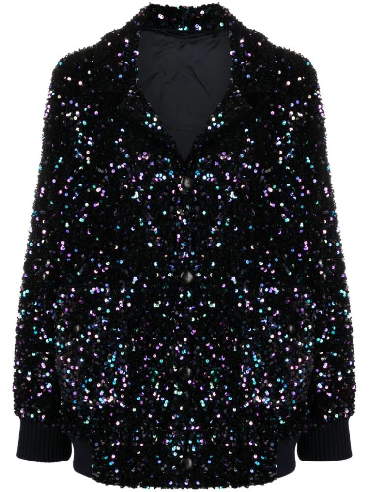 Blazé Milano Aileen Chabo sequinned bomber jacket - Black Cover