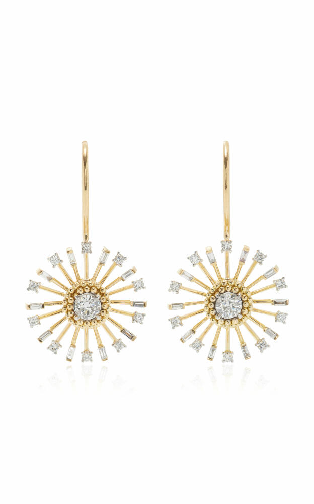 Harakh - Sunlight 18K Yellow Gold Diamond Earrings - Gold - Gifts For Her Cover