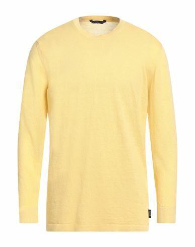 Hevò Man Sweater Yellow Linen, Cotton Cover