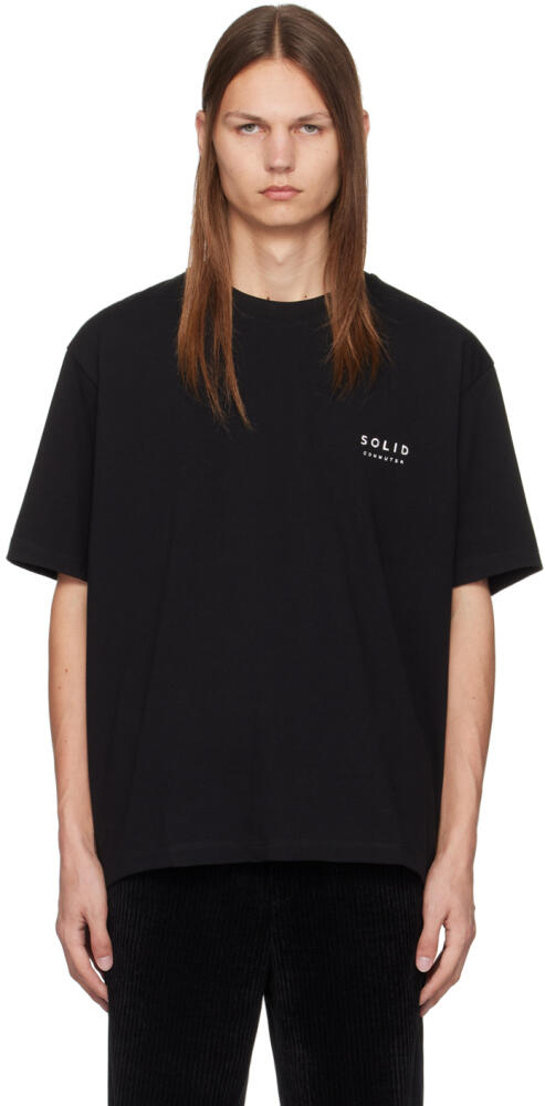 Solid Homme Black 'Commuter' T-Shirt Cover