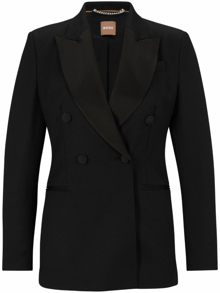 BOSS double-breasted blazer - Black Cover