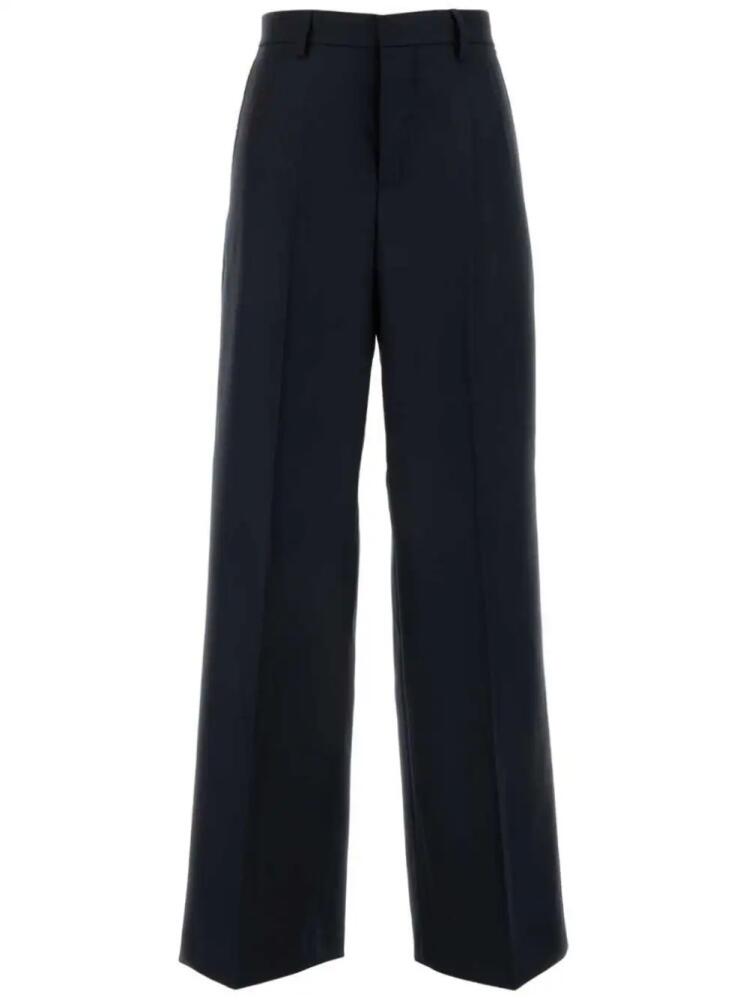 AMI Paris high-waisted wool trousers - Blue Cover