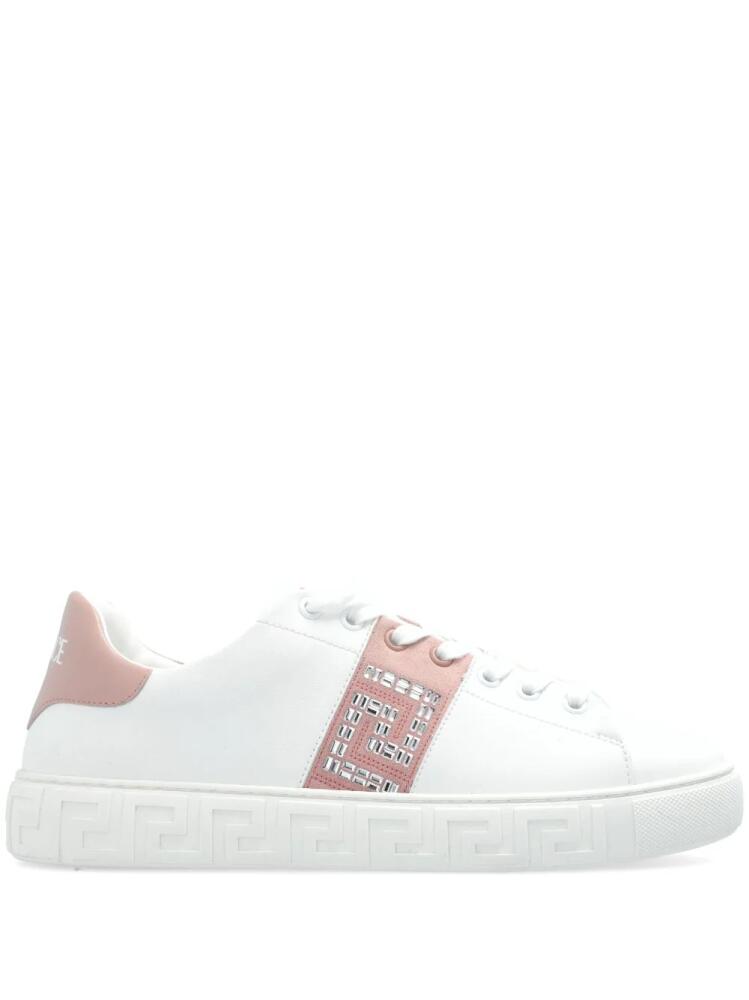 Versace Crystal Greca sneakers - White Cover