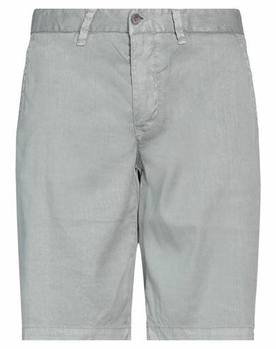 Blauer Man Shorts & Bermuda Shorts Light grey Linen, Cotton, Elastane Cover