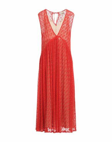 Alysi Woman Maxi dress Red Cotton, Polyamide Cover