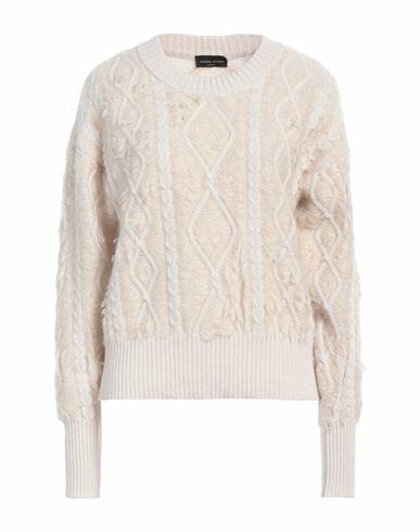 Roberto Collina Woman Sweater Beige Merino Wool, Mohair wool, Nylon Cover