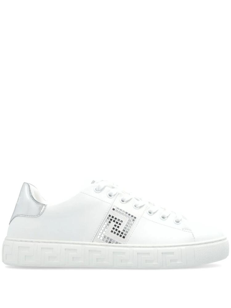 Versace Crystal Greca sneakers - White Cover