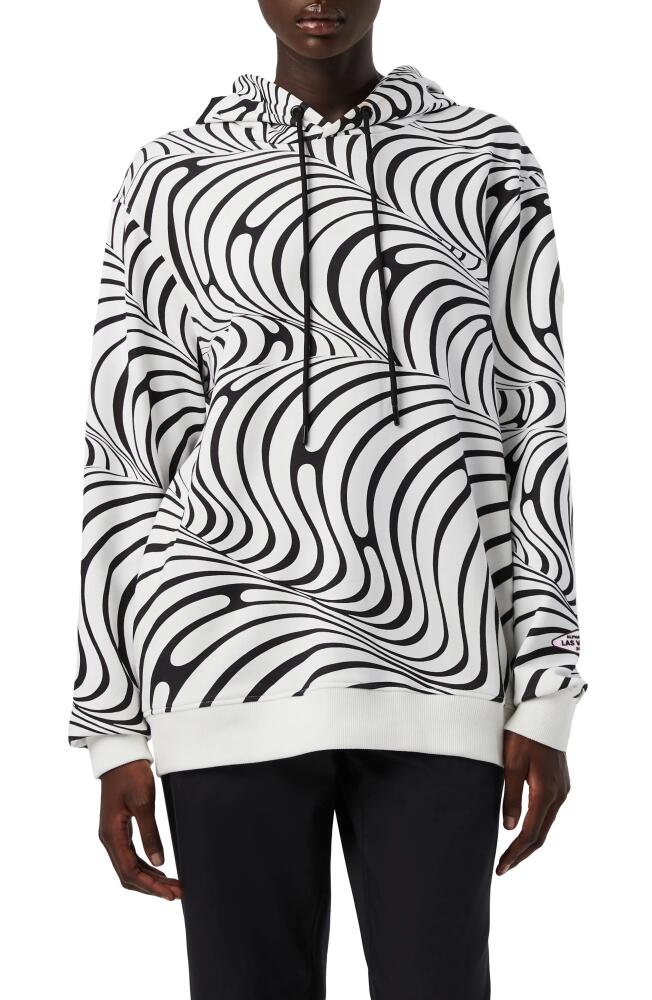 AlphaTauri Gender Inclusive Swirl Pattern Hoodie in White Cover