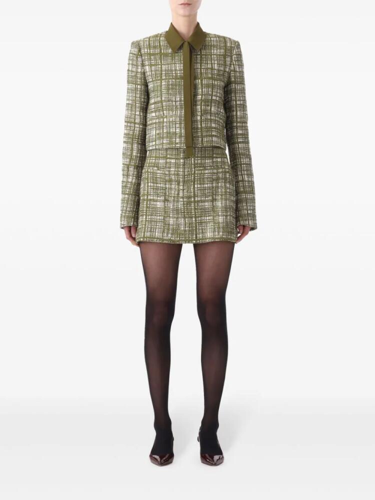 Jason Wu tweed cropped jacket - Green Cover