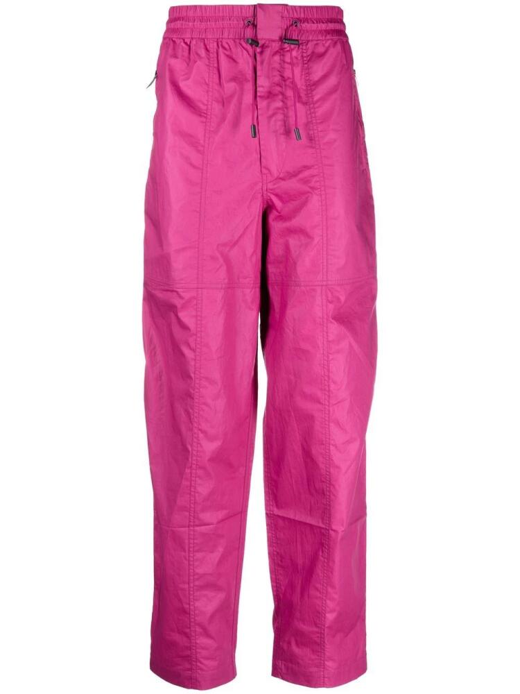 MARANT Ezra organic cotton track pants - Pink Cover