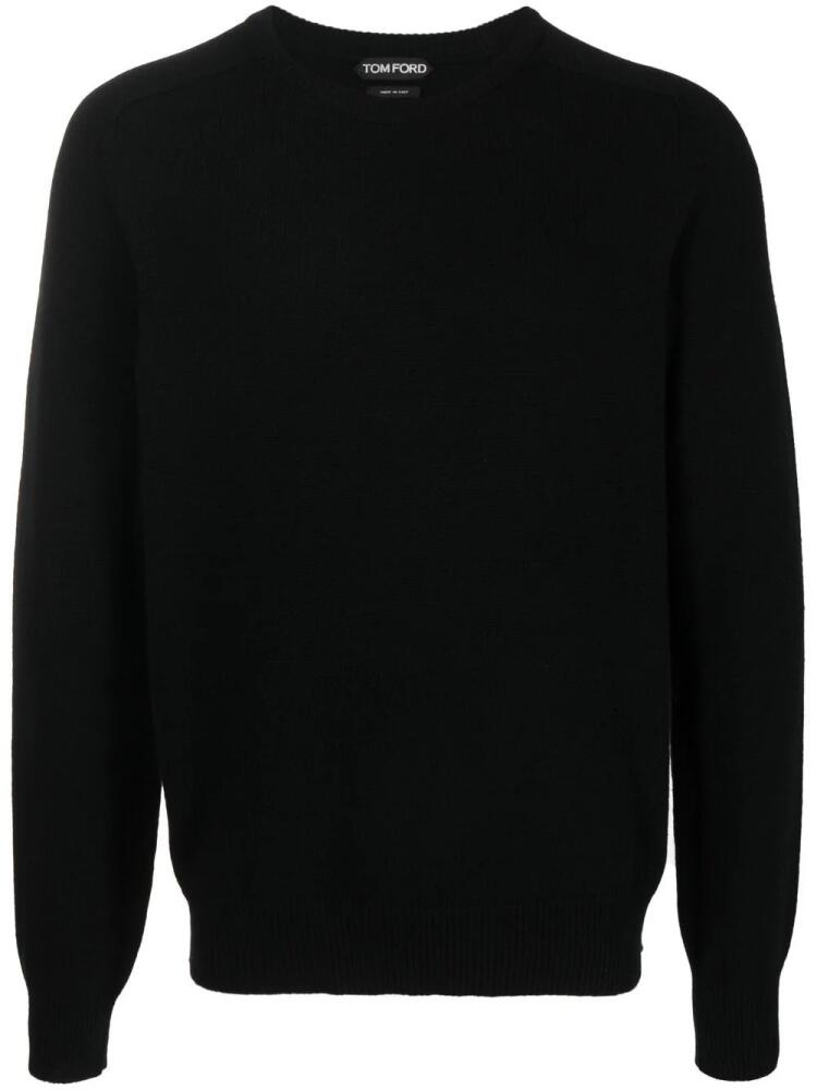 TOM FORD cashmere crewneck jumper - Black Cover