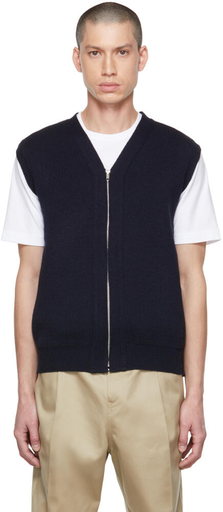 Comme des Garçons Homme Deux Navy Lochaven Of Scotland Edition Vest Cover