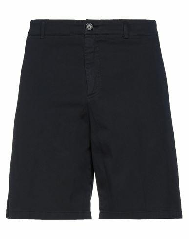 Department 5 Man Shorts & Bermuda Shorts Midnight blue Cotton, Elastane Cover