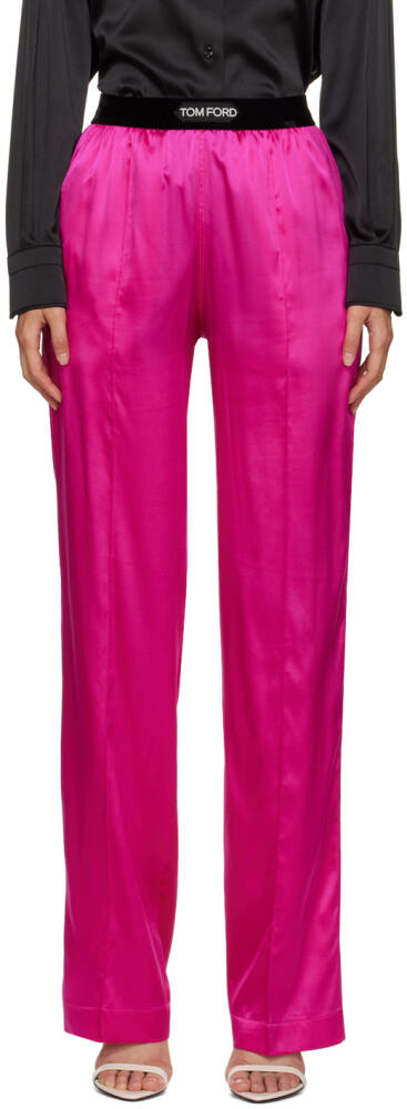 TOM FORD Pink Pinched Seam Lounge Pants Cover