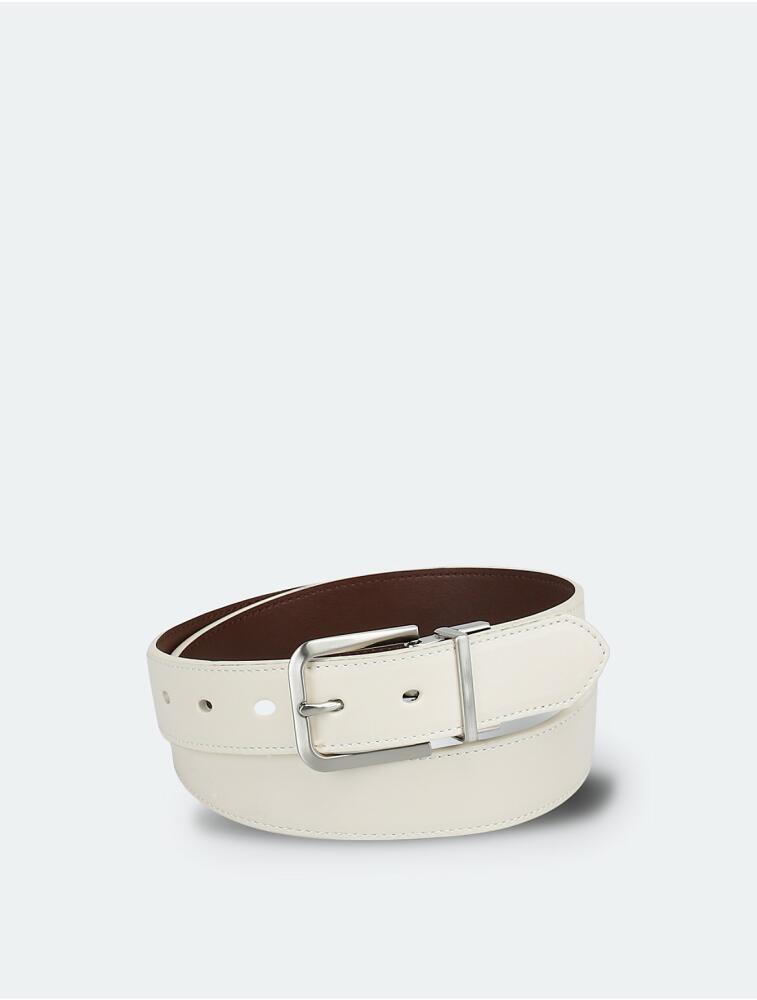 Calvin Klein Women's Bevel Edge Reversible Belt - Brown Cover