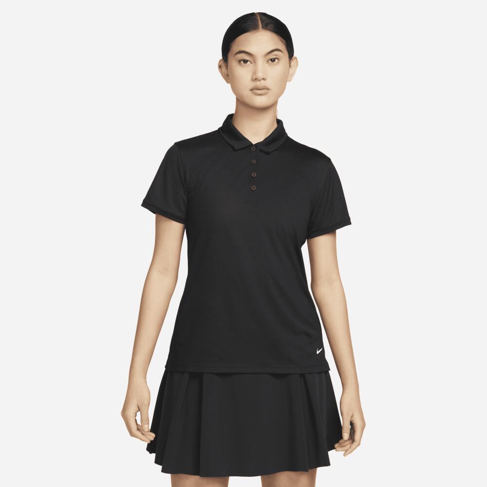 Nike Women's Dri-FIT Victory Golf Polo in Black Cover