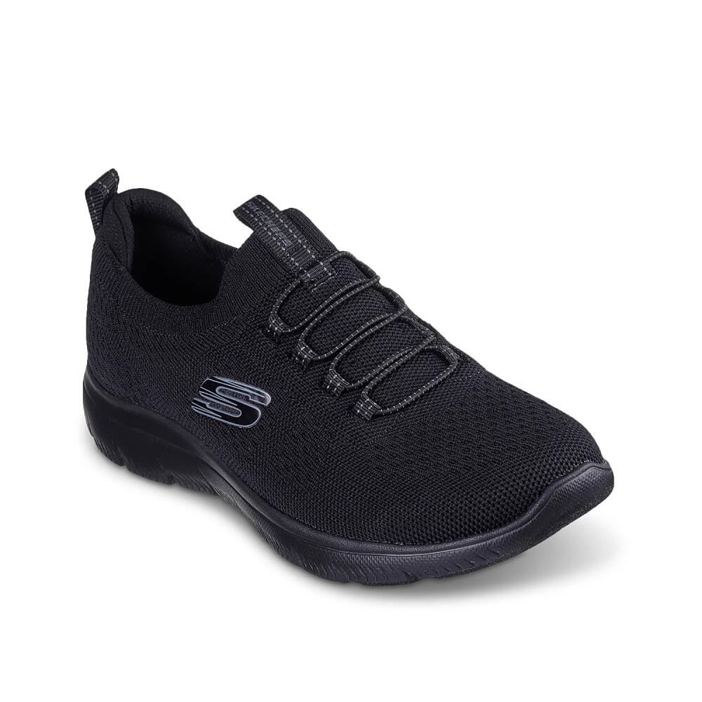 Skechers Wide Width Summits Bungee SlipOn Sneaker | Women's | Black Cover