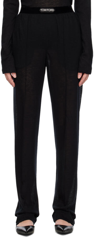 TOM FORD Black PJ Lounge Pants Cover