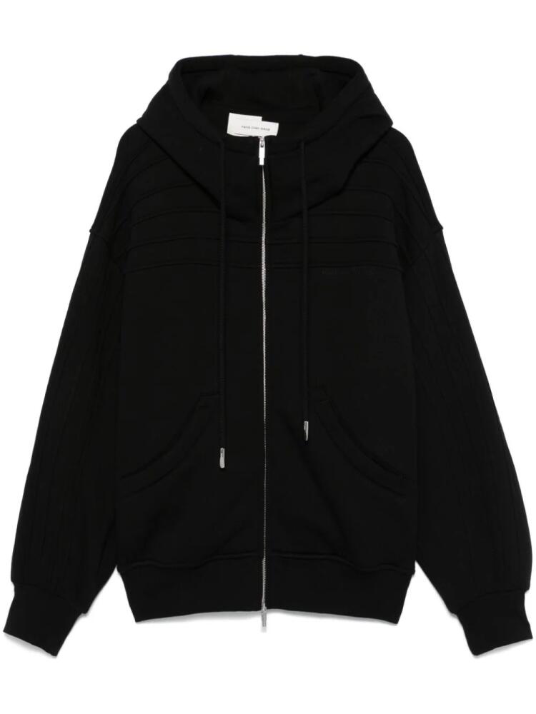 Feng Chen Wang pleated hoodie - Black Cover