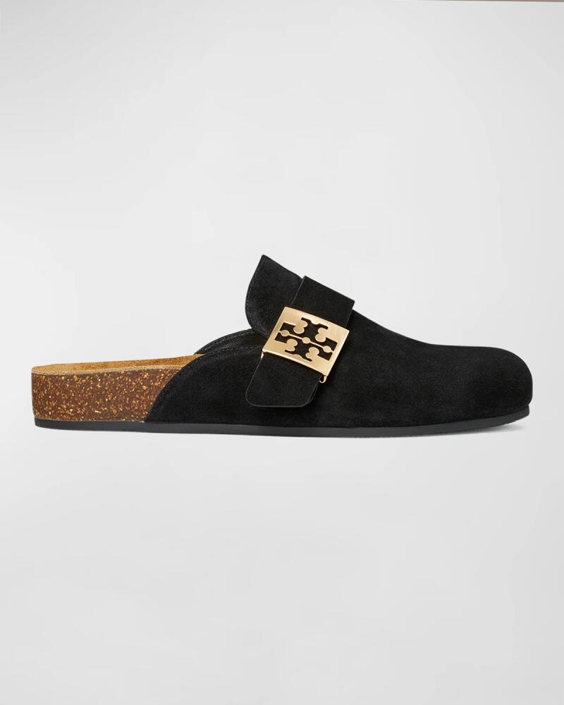 Tory Burch Mellow Suede Buckle Slide Mules Cover