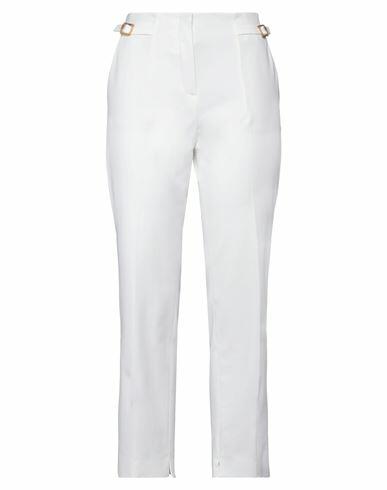 Seductive Woman Pants White Cotton, Elastane Cover