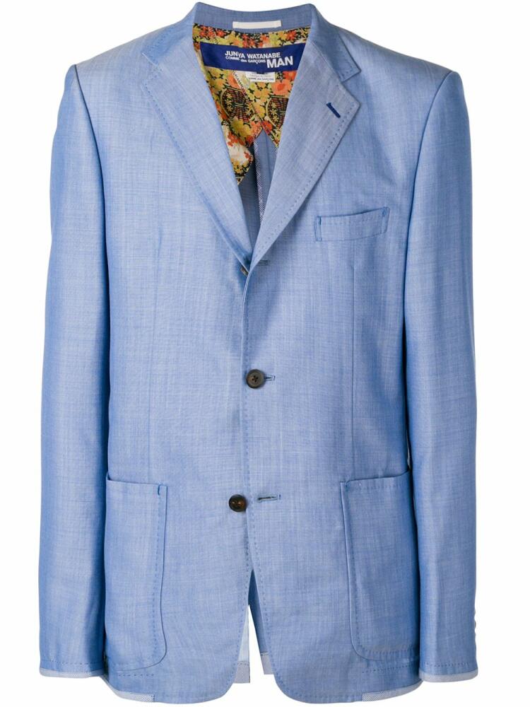 Junya Watanabe MAN fitted tailored jacket - Blue Cover