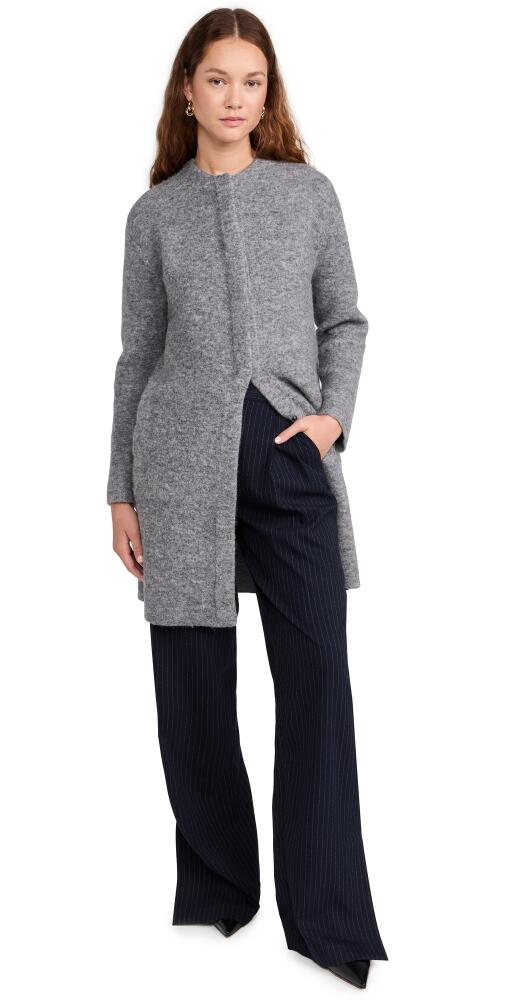 Vince Textured Soft Sculpt Car Coat Med H Grey Cover