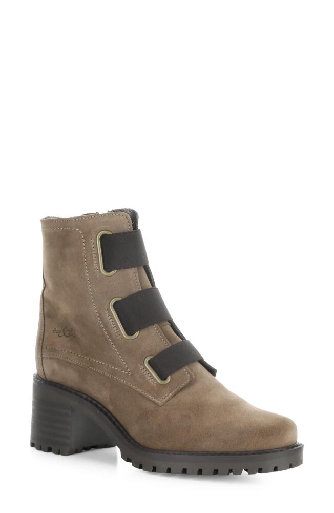 Bos. & Co. Indie Waterproof Bootie in Taupe/Dkbrown Suede/Elastic Cover