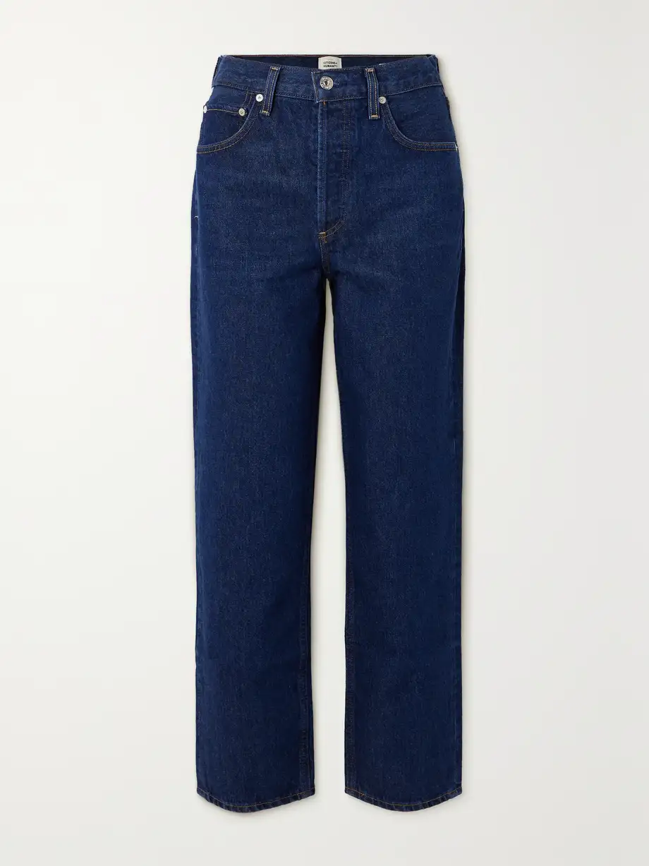 Citizens of Humanity - + Net Sustain Devi Low-rise Tapered Organic Jeans - Blue Cover