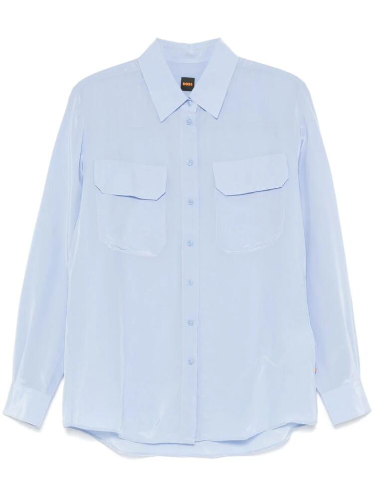 BOSS chest-pockets shirt - Blue Cover