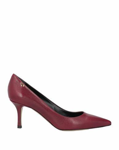 Tory Burch Woman Pumps Burgundy Leather Cover