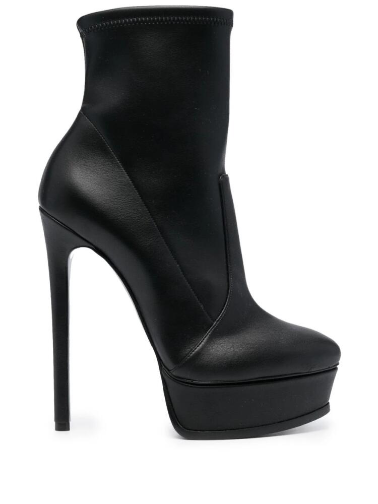 Casadei Neona 15mm platform boots - Black Cover