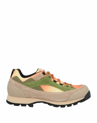 Diemme Man Sneakers Orange Leather, Textile fibers Cover