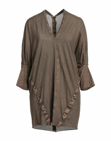 Masnada Woman T-shirt Bronze Cotton Cover