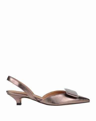 Giulia Neri Woman Pumps Bronze Textile fibers Cover