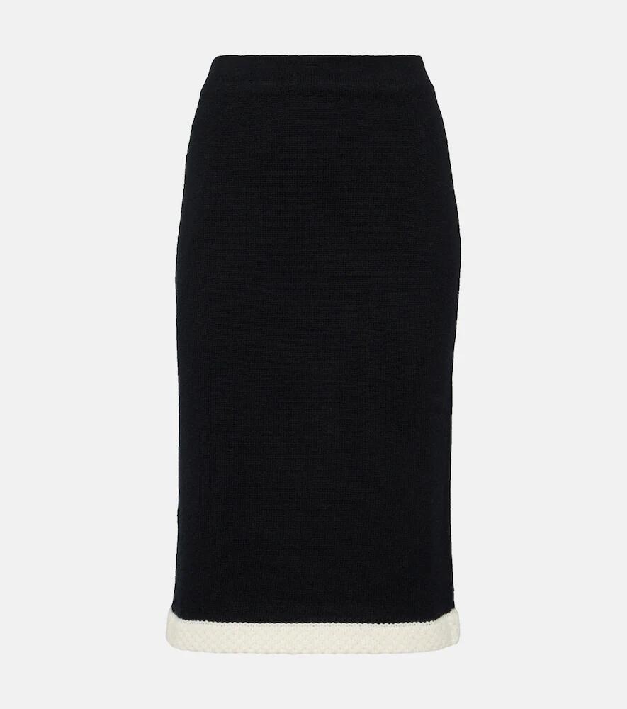 Xu Zhi Wool and cashmere midi skirt Cover