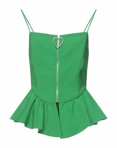 Vivetta Woman Top Green Polyester, Viscose, Elastane Cover