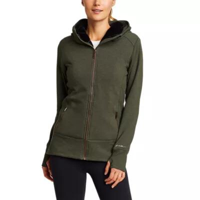 Eddie Bauer Women's Cozy Cabin Full-Zip Hoodie - Faux Fur Cover