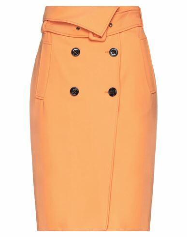 Dorothee Schumacher Woman Midi skirt Orange Polyester, Wool, Elastane Cover