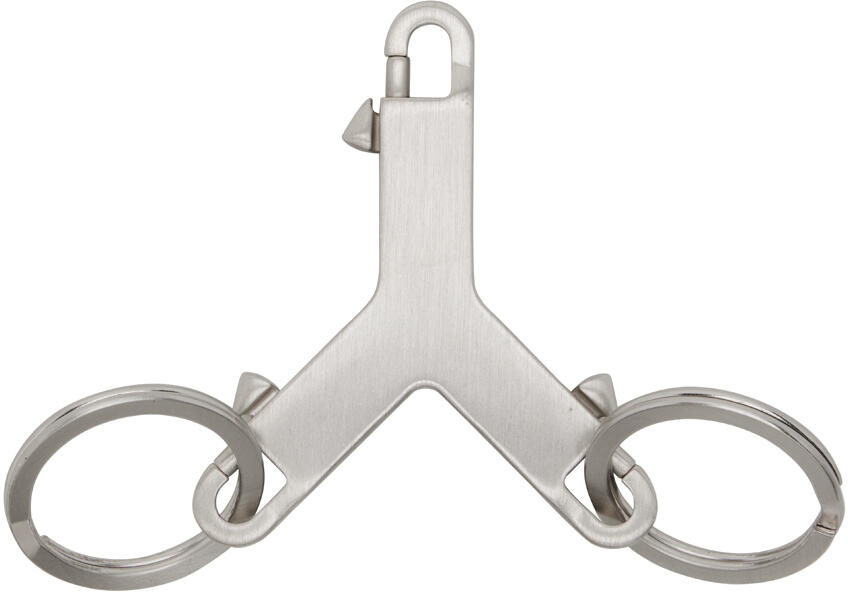 Rick Owens Silver Small Cerberus Keychain Cover