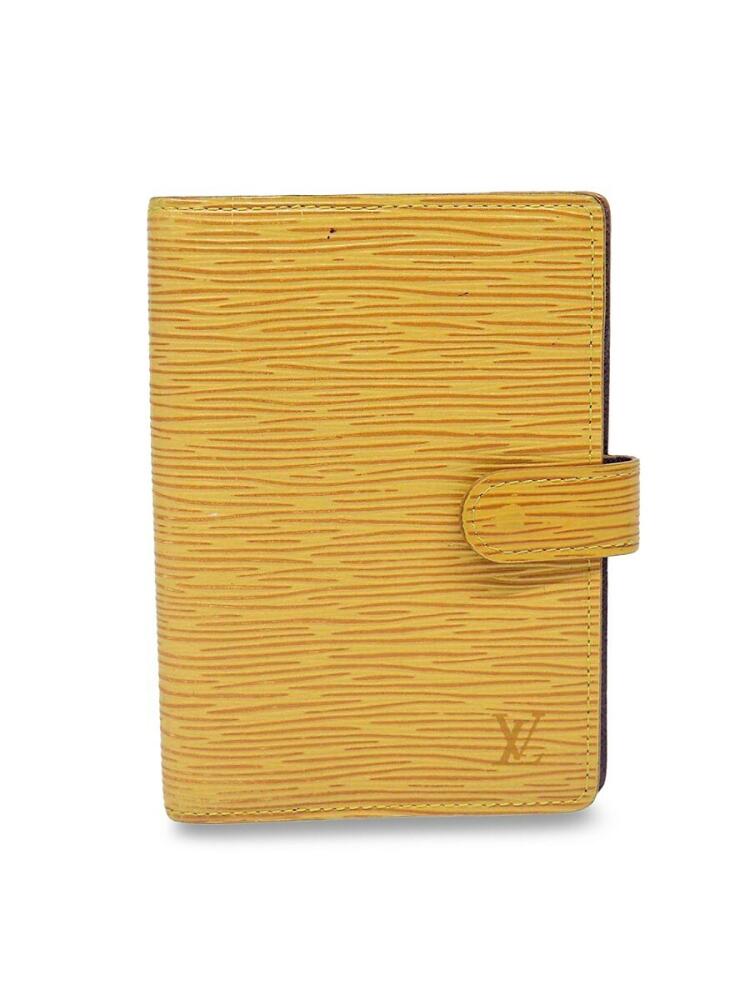 Women's Louis Vuitton Couverture Agenda De Poche Wallet - Yellow Cover