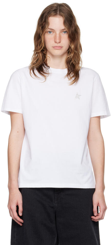 Golden Goose White Glitter Star T-Shirt Cover