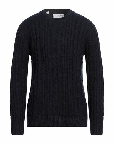 Selected Homme Man Sweater Midnight blue Acrylic, Nylon, Wool Cover