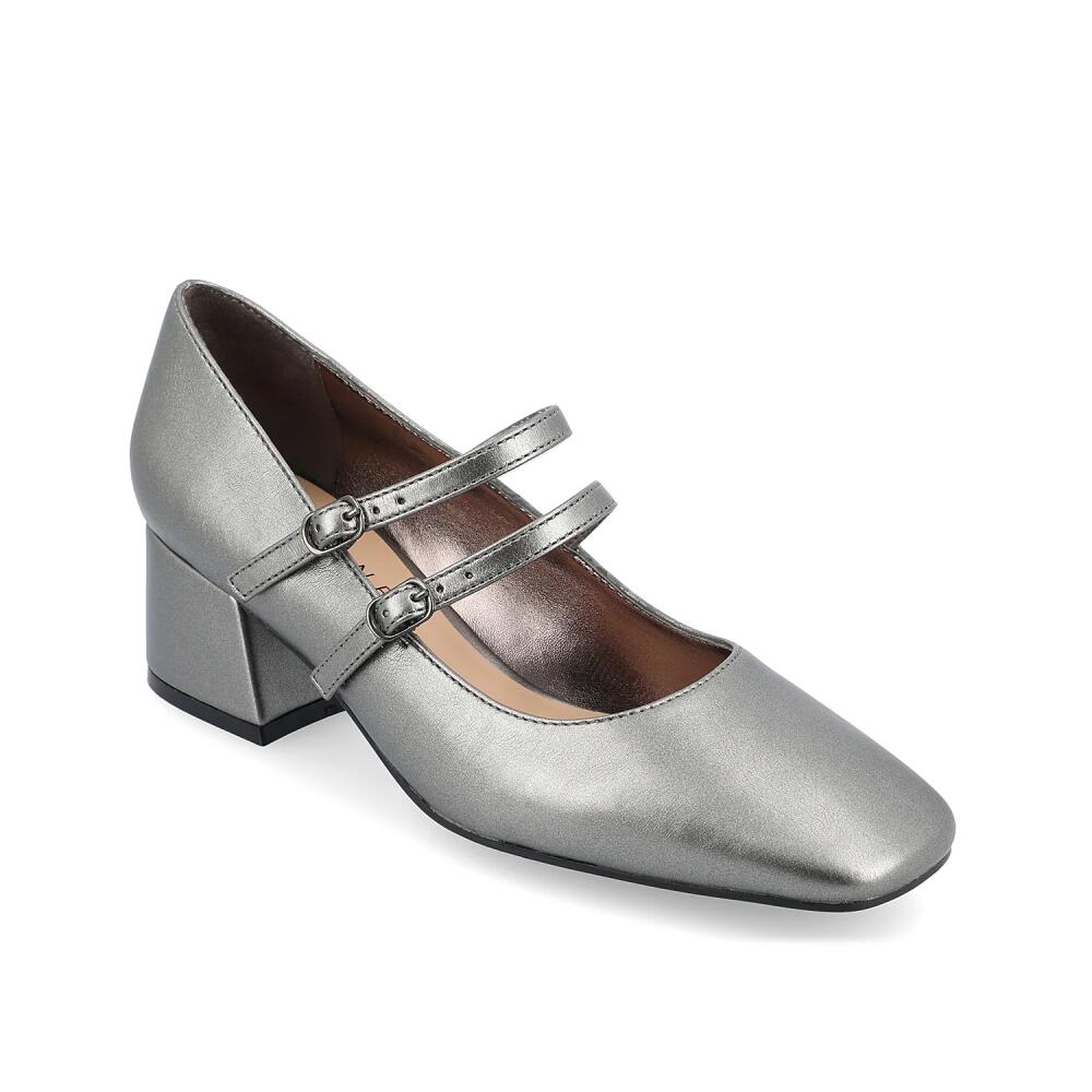 Journee Collection Nally Pump | Women's | Pewter Cover