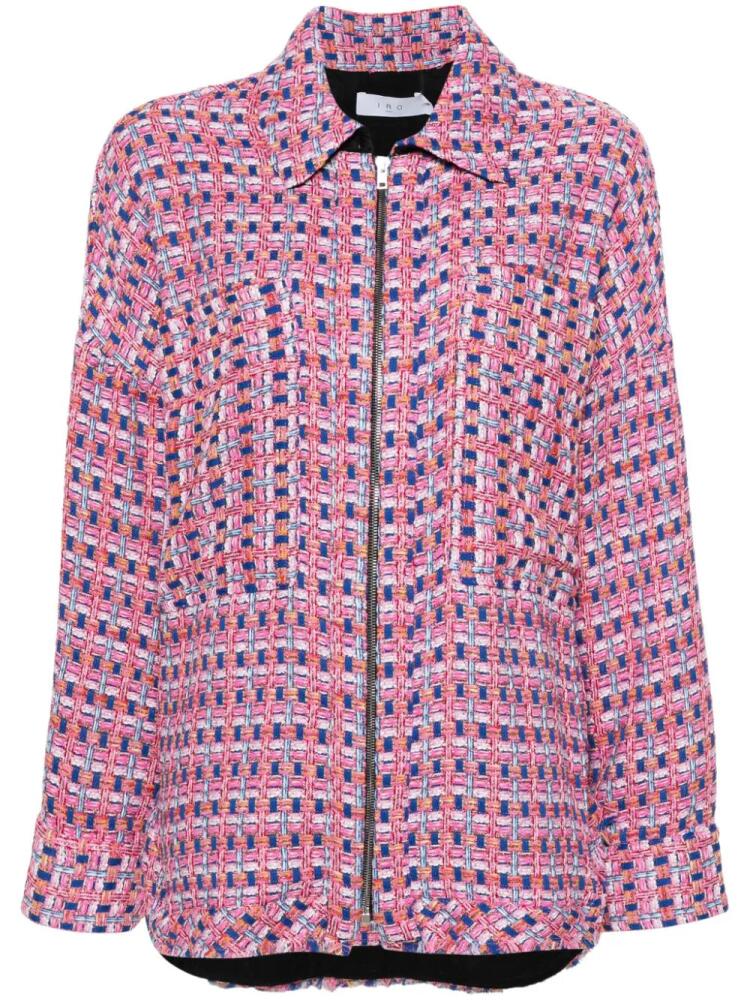 IRO long-sleeve tweed jacket - Pink Cover