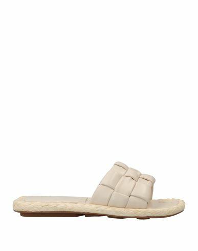 Ash Woman Sandals Ivory Soft Leather Cover