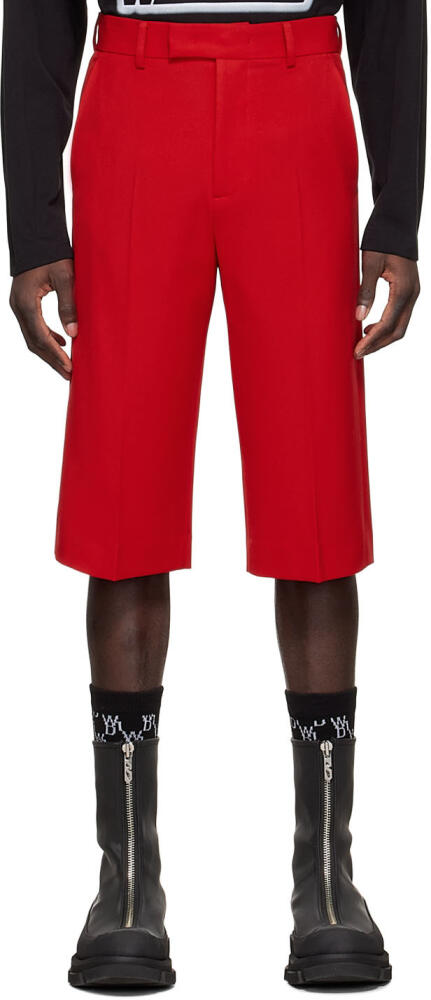 We11done Red Polyester Shorts Cover