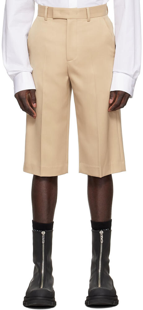 We11done Beige Polyester Shorts Cover